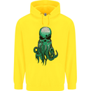Cthulhu Green Kraken Octopus Skull Childrens Kids Hoodie Yellow