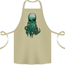 Cthulhu Green Kraken Octopus Skull Cotton Apron 100% Organic Khaki
