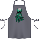 Cthulhu Green Kraken Octopus Skull Cotton Apron 100% Organic Steel