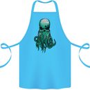 Cthulhu Green Kraken Octopus Skull Cotton Apron 100% Organic Turquoise