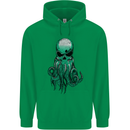 Cthulhu Green Kraken Octopus Skull Mens 80% Cotton Hoodie Irish Green