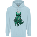 Cthulhu Green Kraken Octopus Skull Mens 80% Cotton Hoodie Light Blue