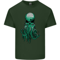 Cthulhu Green Kraken Octopus Skull Mens Cotton T-Shirt Tee Top Forest Green