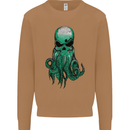 Cthulhu Green Kraken Octopus Skull Mens Sweatshirt Jumper Caramel Latte
