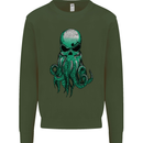 Cthulhu Green Kraken Octopus Skull Mens Sweatshirt Jumper Forest Green