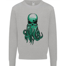 Cthulhu Green Kraken Octopus Skull Mens Sweatshirt Jumper Sports Grey
