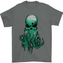 Cthulhu Green Kraken Octopus Skull Mens T-Shirt 100% Cotton Charcoal