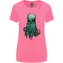 Cthulhu Green Kraken Octopus Skull Womens Wider Cut T-Shirt Azalea