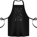 Cthulhu Octopus Kraken Octoskull Cotton Apron 100% Organic Black