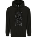 Cthulhu Octopus Kraken Octoskull Mens 80% Cotton Hoodie Black