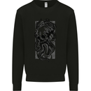Cthulhu Octopus Kraken Octoskull Mens Sweatshirt Jumper Black