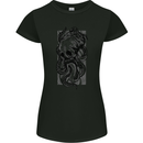 Cthulhu Octopus Kraken Octoskull Womens Petite Cut T-Shirt Black