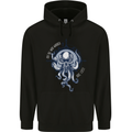 Cthulhu Wander Kraken Octopus Ocean Mens 80% Cotton Hoodie Black