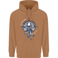 Cthulhu Wander Kraken Octopus Ocean Mens 80% Cotton Hoodie Caramel Latte