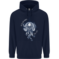 Cthulhu Wander Kraken Octopus Ocean Mens 80% Cotton Hoodie Navy Blue