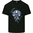 Cthulhu Wander Kraken Octopus Ocean Mens Cotton T-Shirt Tee Top Black