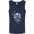 Cthulhu Wander Kraken Octopus Ocean Mens Vest Tank Top Navy Blue