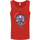 Cthulhu Wander Kraken Octopus Ocean Mens Vest Tank Top Red