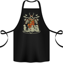 Cult Christmas Evil Santa Anti Xmas Demon Cotton Apron 100% Organic Black