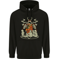 Cult Christmas Evil Santa Anti Xmas Demon Mens 80% Cotton Hoodie Black