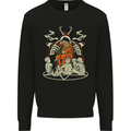 Cult Christmas Evil Santa Anti Xmas Demon Mens Sweatshirt Jumper Black