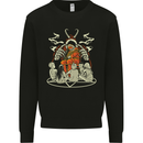 Cult Christmas Evil Santa Anti Xmas Demon Mens Sweatshirt Jumper Black
