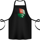 Curled Afghanistan Flag Afghan Day Football Cotton Apron 100% Organic Black