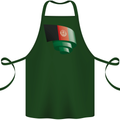 Curled Afghanistan Flag Afghan Day Football Cotton Apron 100% Organic Forest Green