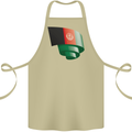 Curled Afghanistan Flag Afghan Day Football Cotton Apron 100% Organic Khaki