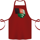 Curled Afghanistan Flag Afghan Day Football Cotton Apron 100% Organic Maroon