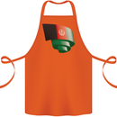 Curled Afghanistan Flag Afghan Day Football Cotton Apron 100% Organic Orange