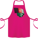 Curled Afghanistan Flag Afghan Day Football Cotton Apron 100% Organic Pink