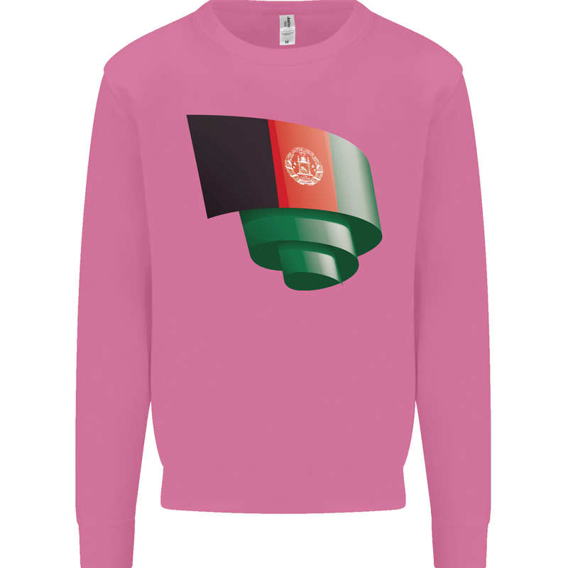 Curled Afghanistan Flag Afghan Day Football Mens Sweatshirt Jumper Azalea