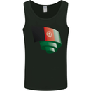 Curled Afghanistan Flag Afghan Day Football Mens Vest Tank Top Black