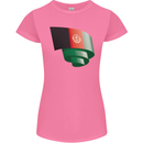 Curled Afghanistan Flag Afghan Day Football Womens Petite Cut T-Shirt Azalea