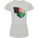 Curled Afghanistan Flag Afghan Day Football Womens Petite Cut T-Shirt Sports Grey