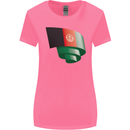 Curled Afghanistan Flag Afghan Day Football Womens Wider Cut T-Shirt Azalea
