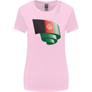 Curled Afghanistan Flag Afghan Day Football Womens Wider Cut T-Shirt Light Pink