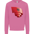Curled Albania Flag Albanian Day Football Mens Sweatshirt Jumper Azalea
