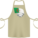 Curled Algeria Flag Algerian Day Football Cotton Apron 100% Organic Khaki