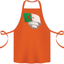 Curled Algeria Flag Algerian Day Football Cotton Apron 100% Organic Orange
