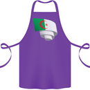 Curled Algeria Flag Algerian Day Football Cotton Apron 100% Organic Purple