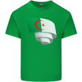 Curled Algeria Flag Algerian Day Football Kids T-Shirt Childrens Irish Green