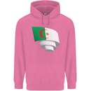 Curled Algeria Flag Algerian Day Football Mens 80% Cotton Hoodie Azelea