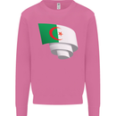 Curled Algeria Flag Algerian Day Football Mens Sweatshirt Jumper Azalea