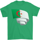 Curled Algeria Flag Algerian Day Football Mens T-Shirt 100% Cotton Irish Green