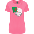 Curled Algeria Flag Algerian Day Football Womens Wider Cut T-Shirt Azalea