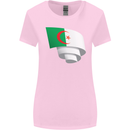 Curled Algeria Flag Algerian Day Football Womens Wider Cut T-Shirt Light Pink
