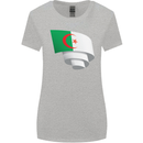 Curled Algeria Flag Algerian Day Football Womens Wider Cut T-Shirt Sports Grey