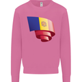 Curled Andorra Flag Andorran Day Football Mens Sweatshirt Jumper Azalea